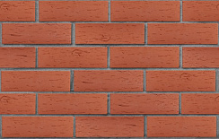 Клинкер фасадный красный Лондон береста