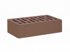 КИРПИЧ КОРИЧНЕВЫЙ 1NF ГЛАДКИЙ