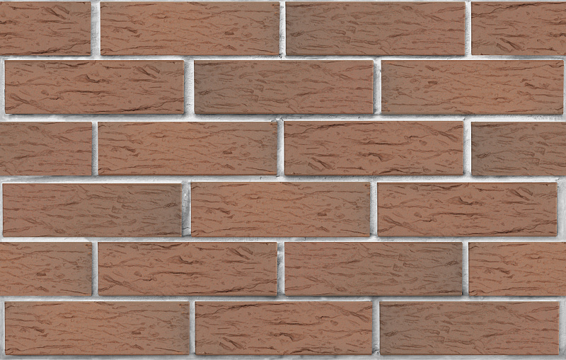 Кирпич лицевой пустотелый светло-коричневый флэш ультра рустик