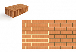 Кирпич одинарный полнотелый рядовой М 200 